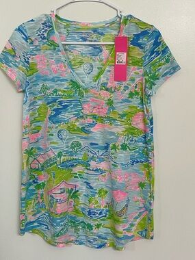 Lilly Pulitzer Etta Vee neck Size XS Honda Classic New with tags